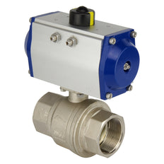 G3'' 2-Way Brass Pneumatic Ball Valve Double Acting - BL2BA