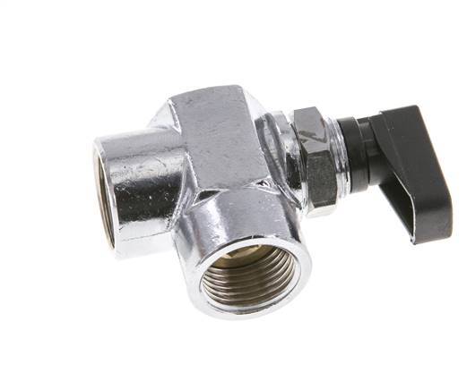 G 3/8 Inch Compact 2-Way Right Angle Brass Ball Valve