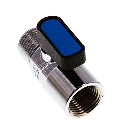 Male To Female R/Rp 1/2 inch 2-Way Brass Mini Ball Valve Compact EN331 Gas 20 Bar