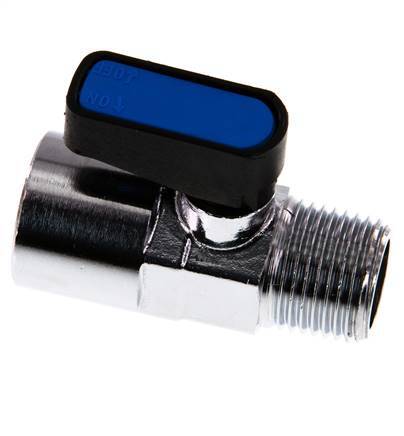 Male To Female R/Rp 1/2 inch 2-Way Brass Mini Ball Valve Compact EN331 Gas 20 Bar