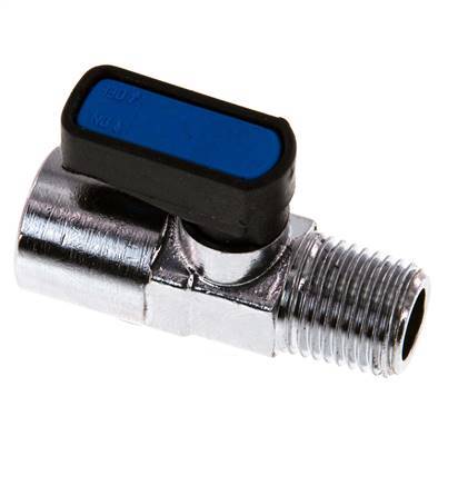 Male To Female R/Rp 1/4 inch 2-Way Brass Mini Ball Valve Compact EN331 Gas 20 Bar