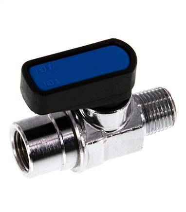 Male To Female R/Rp 1/8 inch 2-Way Brass Mini Ball Valve Compact EN331 Gas 20 Bar