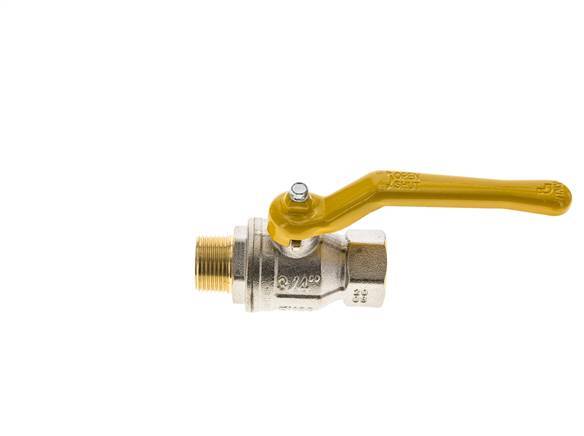 Male To Female R/Rp 3/4 inch Gas 2-Way Brass Ball Valve