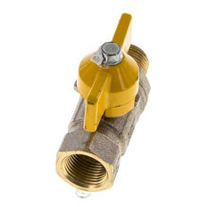 Male To Female R/Rp 3/8 inch Gas 2-Way Butterfly handle Brass Ball Valve