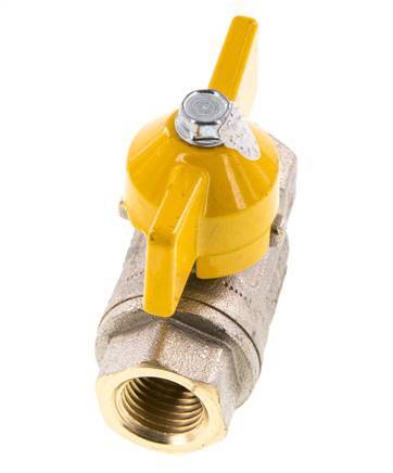 Rp 1/4 inch Gas 2-Way Butterfly handle Brass Ball Valve