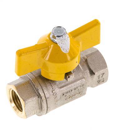 Rp 1/4 inch Gas 2-Way Butterfly handle Brass Ball Valve