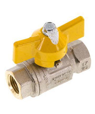Rp 1/4 inch Gas 2-Way Butterfly handle Brass Ball Valve