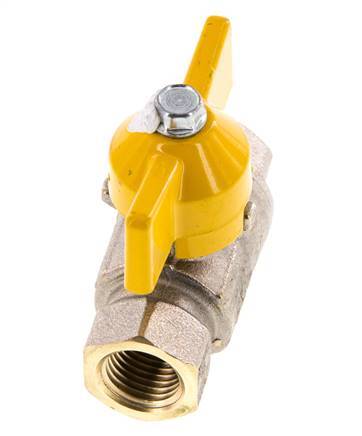 Rp 1/4 inch Gas 2-Way Butterfly handle Brass Ball Valve