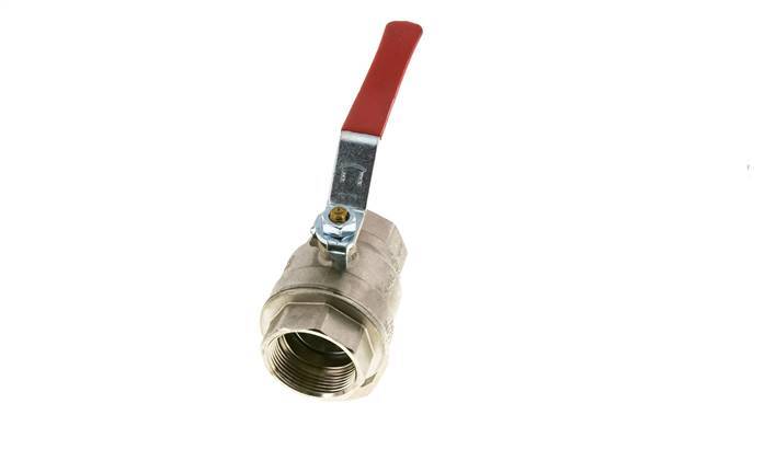G 1-1/2 inch Integrated Strainer 2-Way Brass Ball Valve