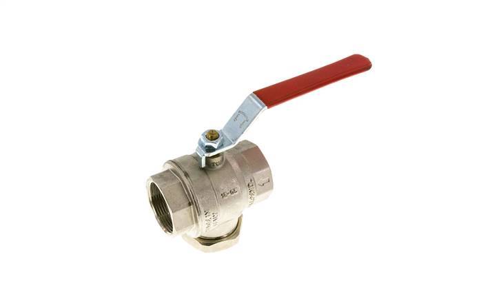 G 1-1/2 inch Integrated Strainer 2-Way Brass Ball Valve