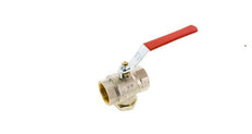 G 1-1/4 inch Integrated Strainer 2-Way Brass Ball Valve