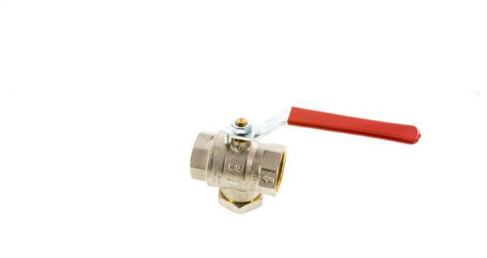 G 1-1/4 inch Integrated Strainer 2-Way Brass Ball Valve