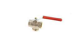 G 1-1/4 inch Integrated Strainer 2-Way Brass Ball Valve