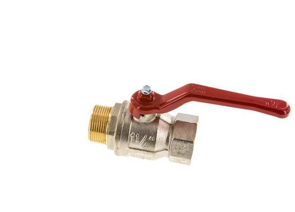 Male To Female R/Rp 1-1/4 inch 2-Way Brass Ball Valve
