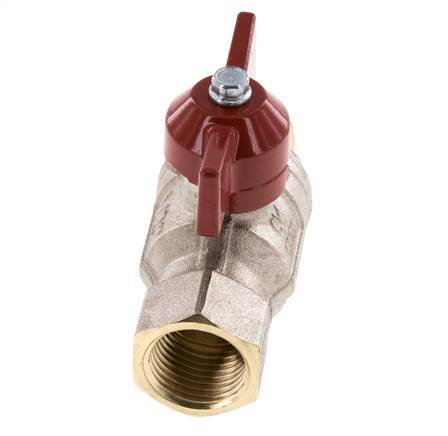 Male To Female R/Rp 1/2 inch Butterfly Handle 2-Way Brass Ball Valve