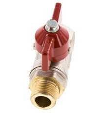 Male To Female R/Rp 3/8 inch Butterfly Handle 2-Way Brass Ball Valve