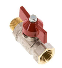 Male To Female R/Rp 3/8 inch Butterfly Handle 2-Way Brass Ball Valve