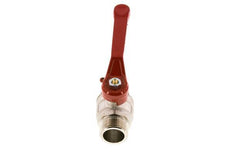 G 1 inch Male Threaded 2-Way Brass Ball Valve