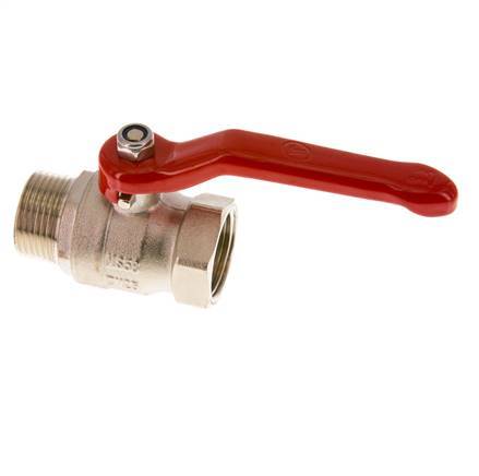 Male To Female R/Rp 1 inch Compact PN 25 2-Way Brass Ball Valve
