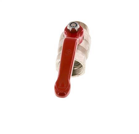 Male To Female R/Rp 1-1/4 inch Compact PN 25 2-Way Brass Ball Valve