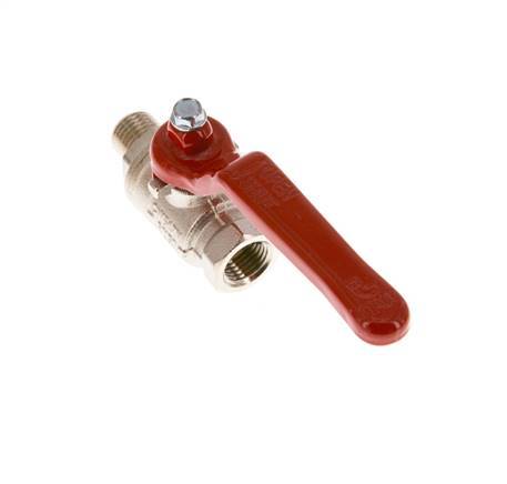 Male To Female G/G 1/4 inch Short Design 2-Way Brass Ball Valve