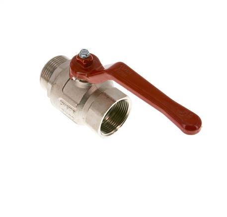 Male To Female G/G 1-1/4 inch Short Design 2-Way Brass Ball Valve