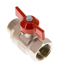 Male To Female G/G 3/4 inch Butterfly Handle Short Design 2-Way Brass Ball Valve