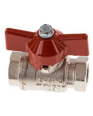 G 1/4 inch Butterfly Handle Compact 2-Way Brass Ball Valve