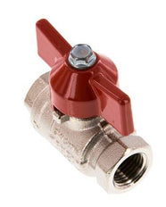 G 1/4 inch Butterfly Handle Compact 2-Way Brass Ball Valve