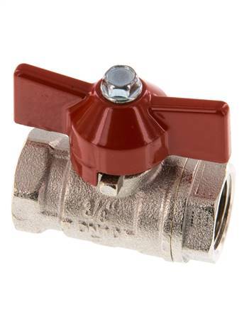 G 3/8 inch Butterfly Handle Compact 2-Way Brass Ball Valve