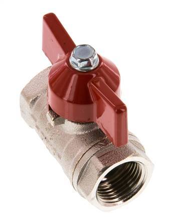 G 3/8 inch Butterfly Handle Compact 2-Way Brass Ball Valve