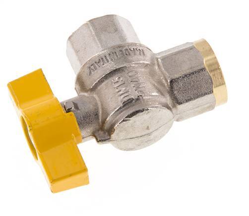 Rp 1/2 Inch Gas 2-Way Right Angle Brass Ball Valve