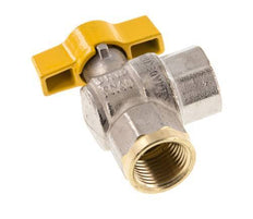 Rp 1/2 Inch Gas 2-Way Right Angle Brass Ball Valve