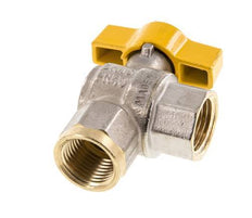 Rp 1/2 Inch Gas 2-Way Right Angle Brass Ball Valve