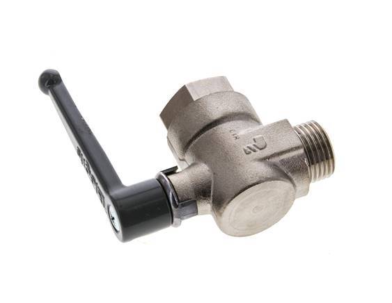 Male To Female G/G 1/2 Inch 2-Way Right Angle Brass Ball Valve