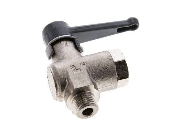 Male To Female G/G 1/4 Inch 2-Way Right Angle Brass Ball Valve