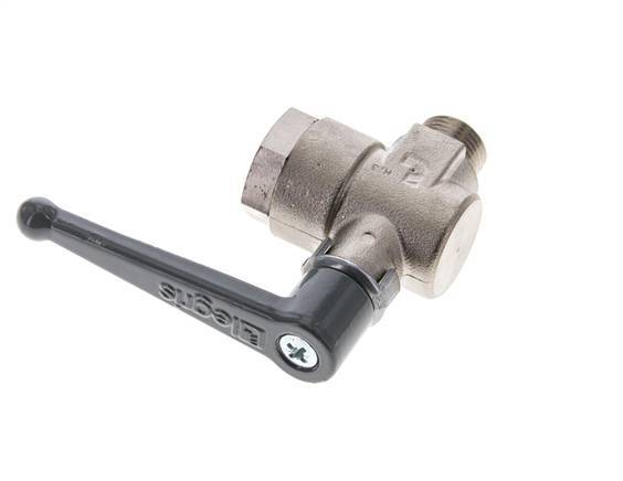 Male To Female G/G 3/8 Inch 2-Way Right Angle Brass Ball Valve