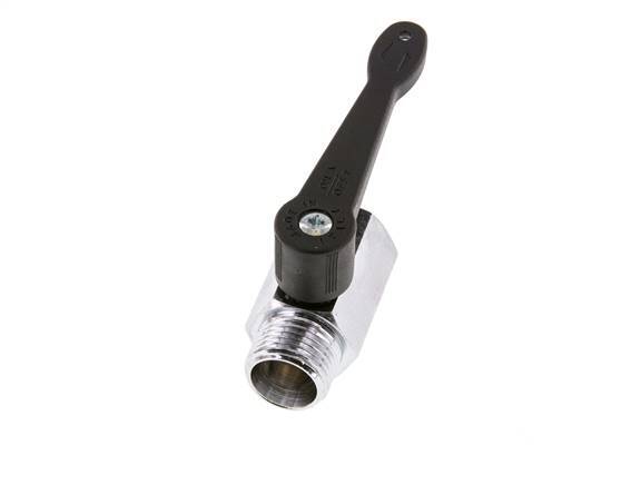 Male To Female G 1/2 inch 2-Way Brass Mini Ball Valve Long Handle 15 Bar