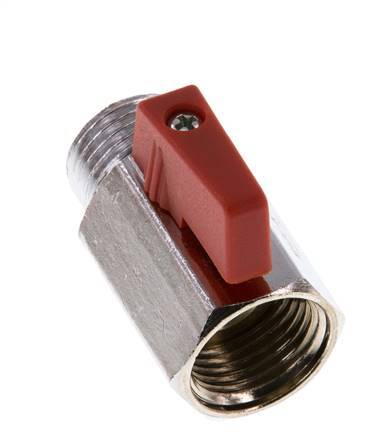 Male To Female G 1/2 inch 2-Way Brass Mini Ball Valve 15 Bar