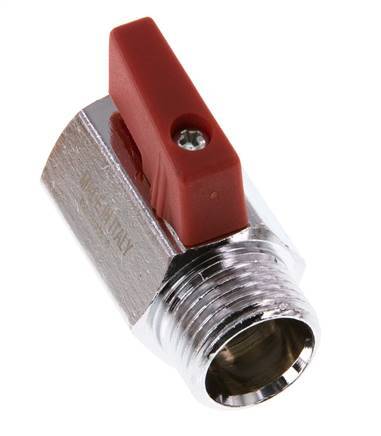 Male To Female G 1/2 inch 2-Way Brass Mini Ball Valve 15 Bar