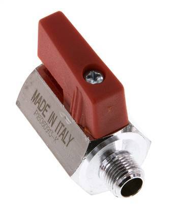 Male To Female G 1/8 inch 2-Way Brass Mini Ball Valve 15 Bar