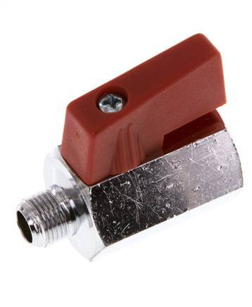 Male To Female G 1/8 inch 2-Way Brass Mini Ball Valve 15 Bar