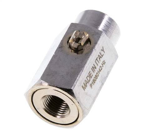 G 1/8 inch 2-Way Brass Mini Ball Valve Screwdriver Operated 15 Bar