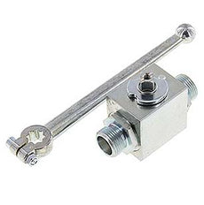 Cutting Ring 12 S 2-Way Hydraulic Steel Ball Valve
