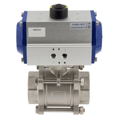 G4'' 2-Way Stainless Steel Pneumatic Ball Valve Double Acting - BL2SA3