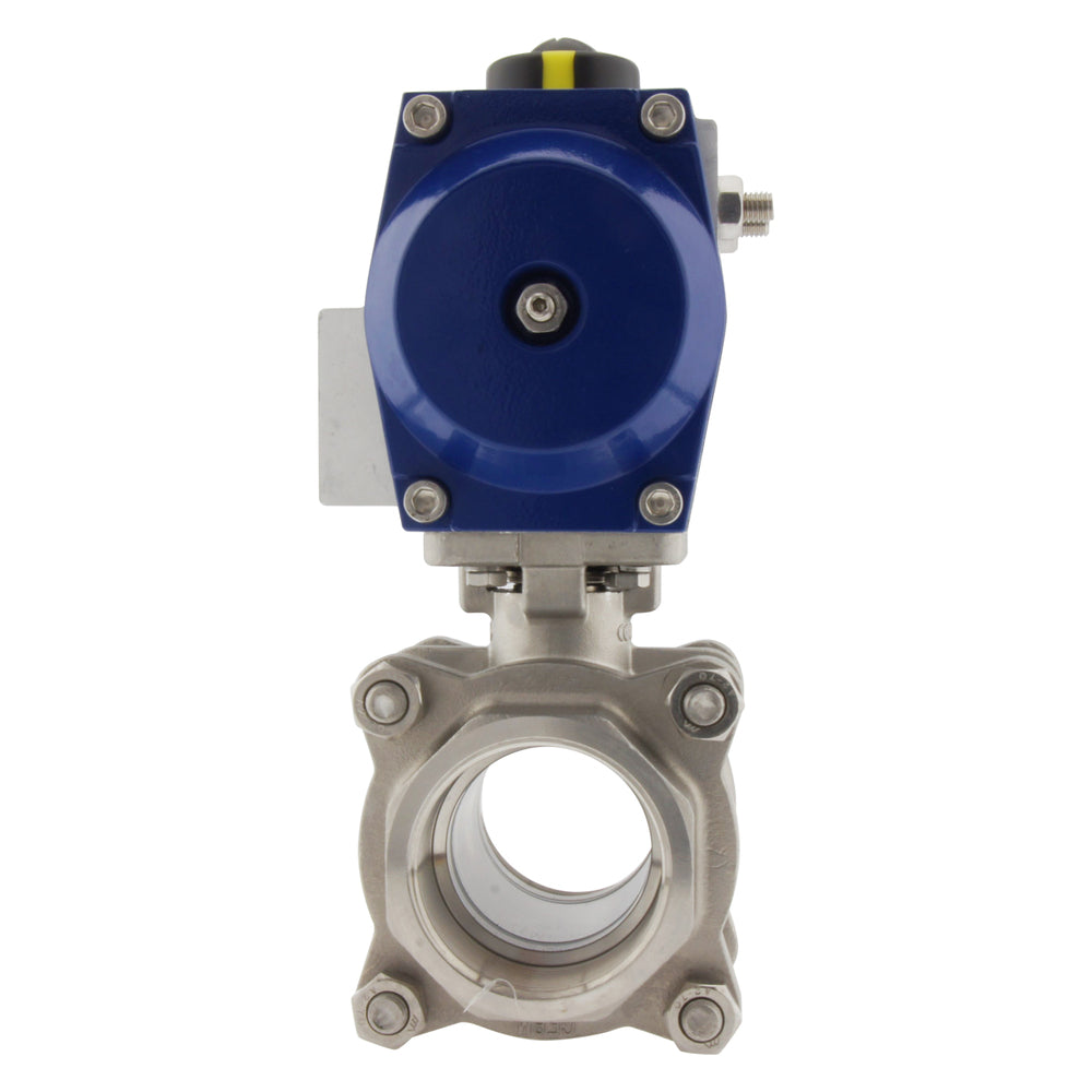 G4'' 2-Way Stainless Steel Pneumatic Ball Valve Spring Closed - BL2SA3