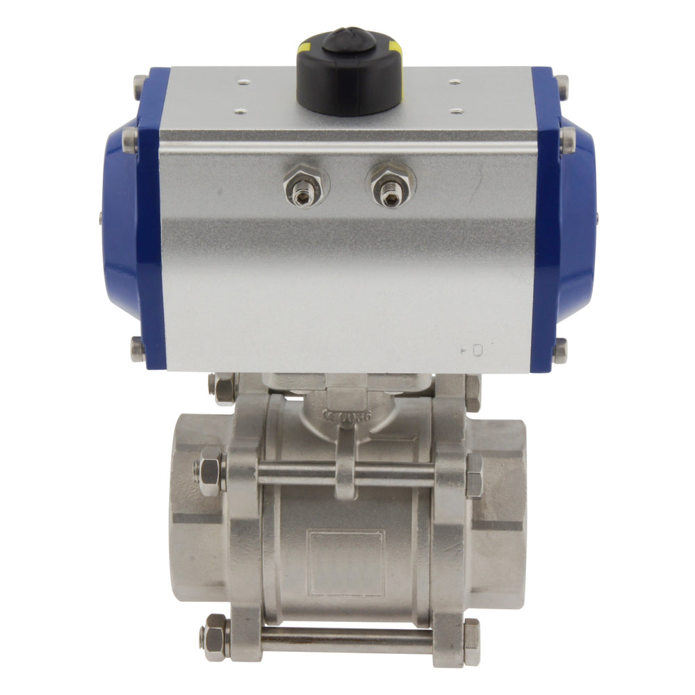 G4'' 2-Way Stainless Steel Pneumatic Ball Valve Double Acting - BL2SA3