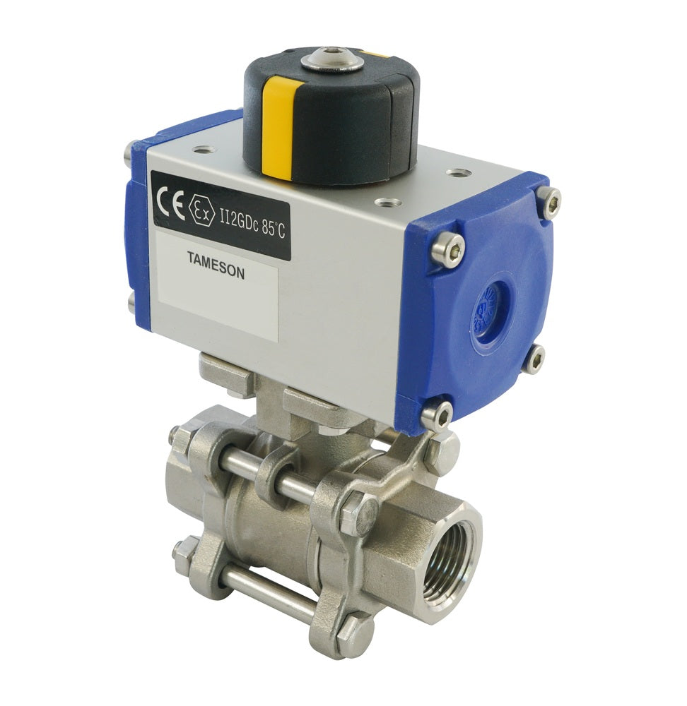 G3/4'' 2-Way Stainless Steel Pneumatic Ball Valve Spring Closed - BL2SA3