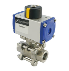 G1'' 2-Way Stainless Steel Pneumatic Ball Valve Double Acting - BL2SA3