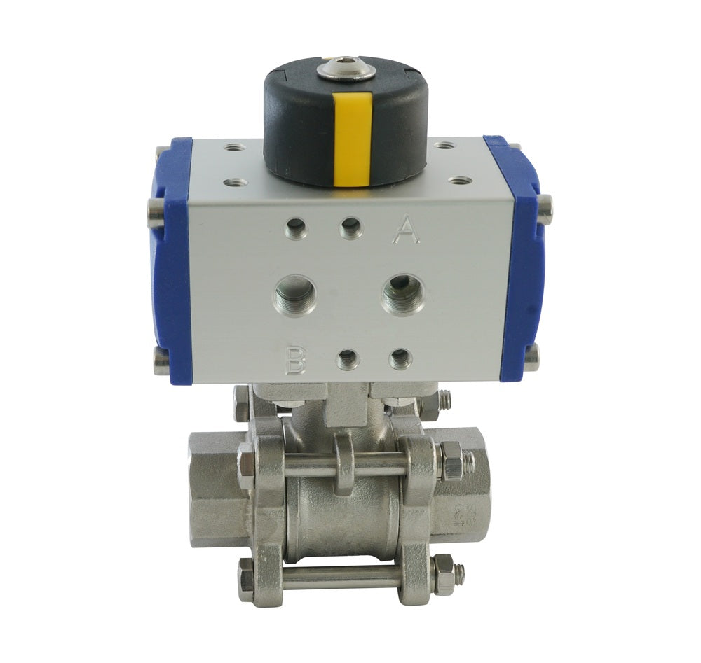 G1/4'' 2-Way Stainless Steel Pneumatic Ball Valve Double Acting - BL2SA3